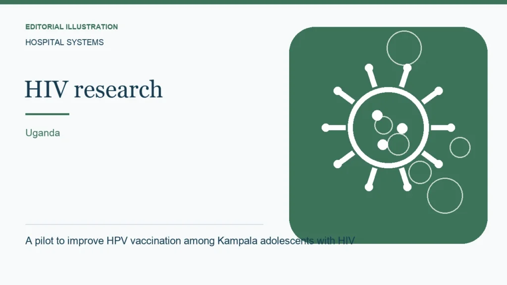 Editorial illustration: A pilot to improve HPV vaccination among Kampala adolescents with HIV