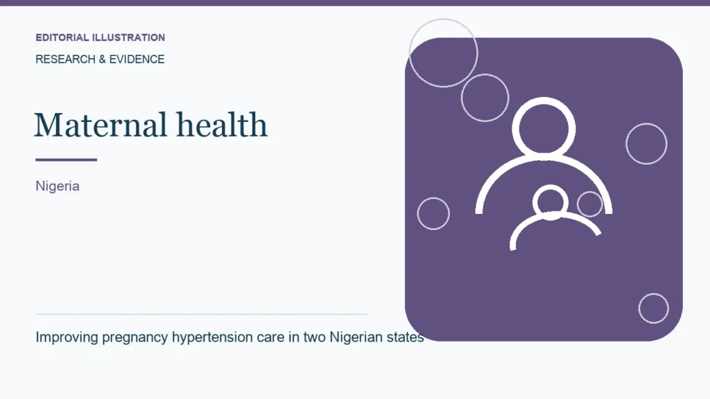 Editorial illustration: Improving pregnancy hypertension care in two Nigerian states
