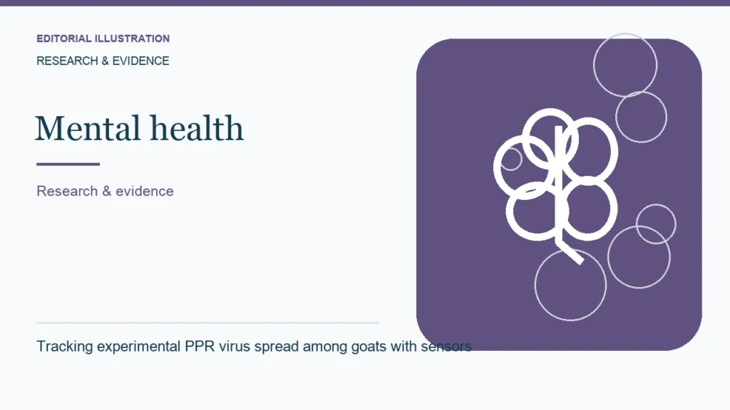Editorial illustration: Tracking experimental PPR virus spread among goats with sensors