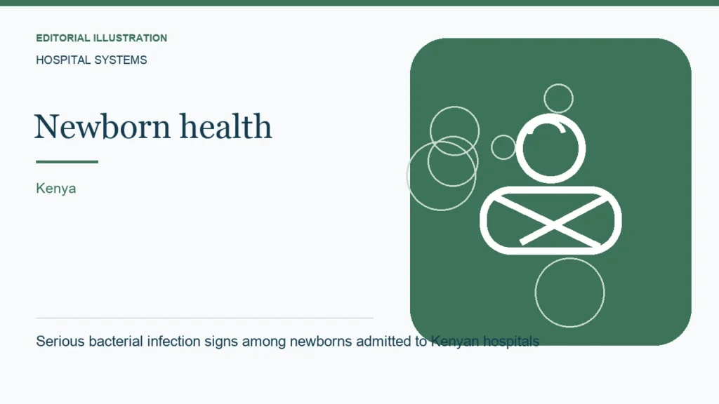 Editorial illustration: Serious bacterial infection signs among newborns admitted to Kenyan hospitals