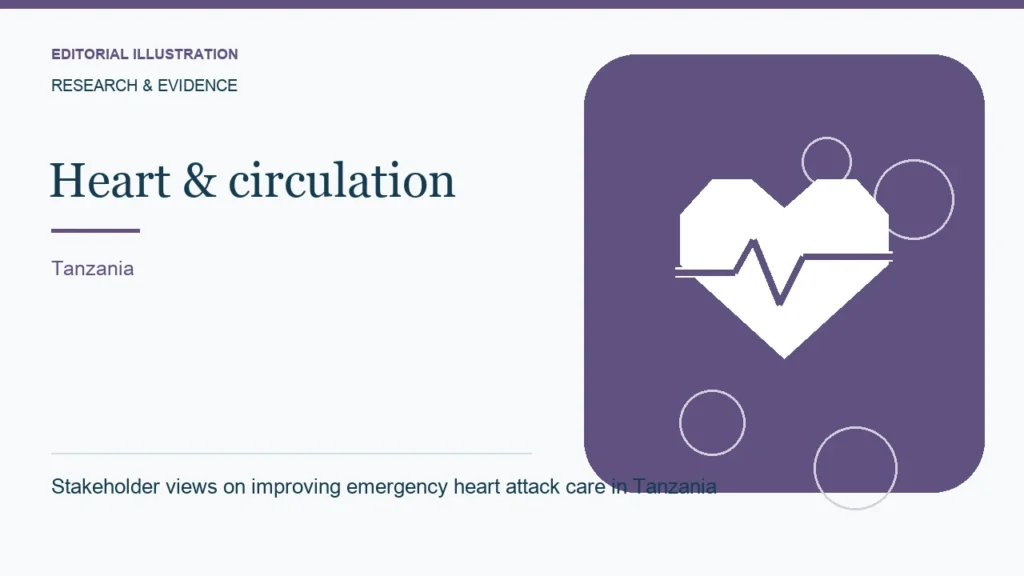 Editorial illustration: Stakeholder views on improving emergency heart attack care in Tanzania