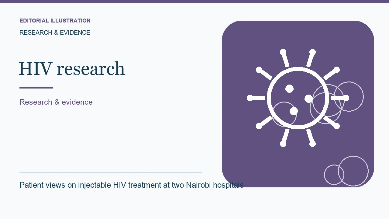 Editorial illustration: Patient views on injectable HIV treatment at two Nairobi hospitals
