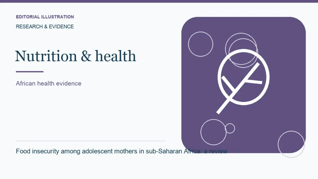 Editorial illustration: Food insecurity among adolescent mothers in sub-Saharan Africa: a review