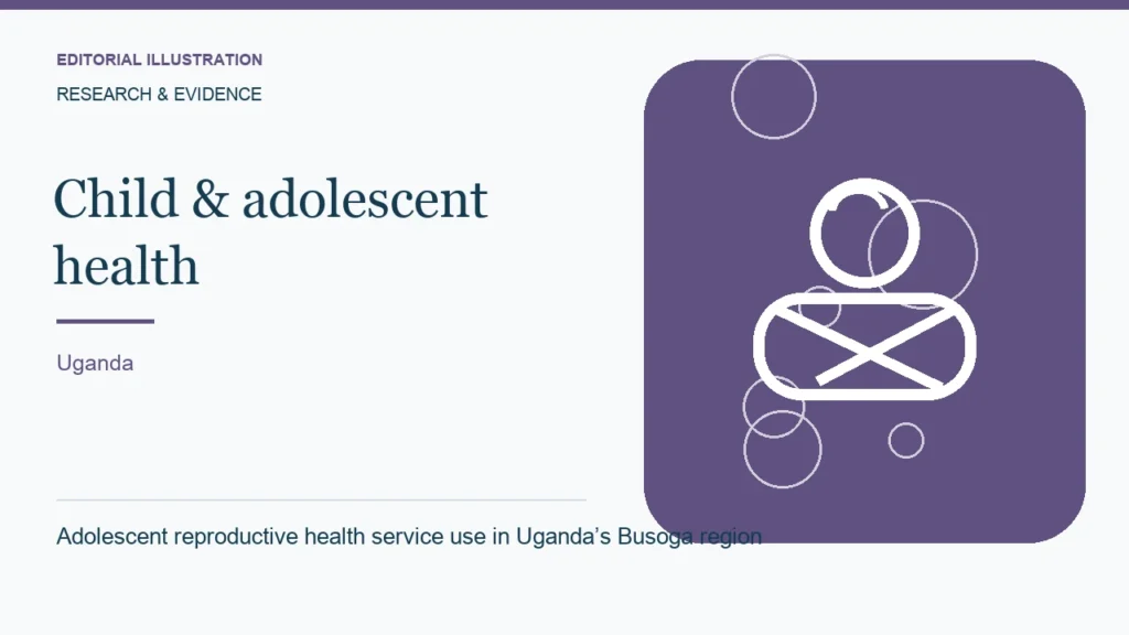 Editorial illustration: Adolescent reproductive health service use in Uganda’s Busoga region