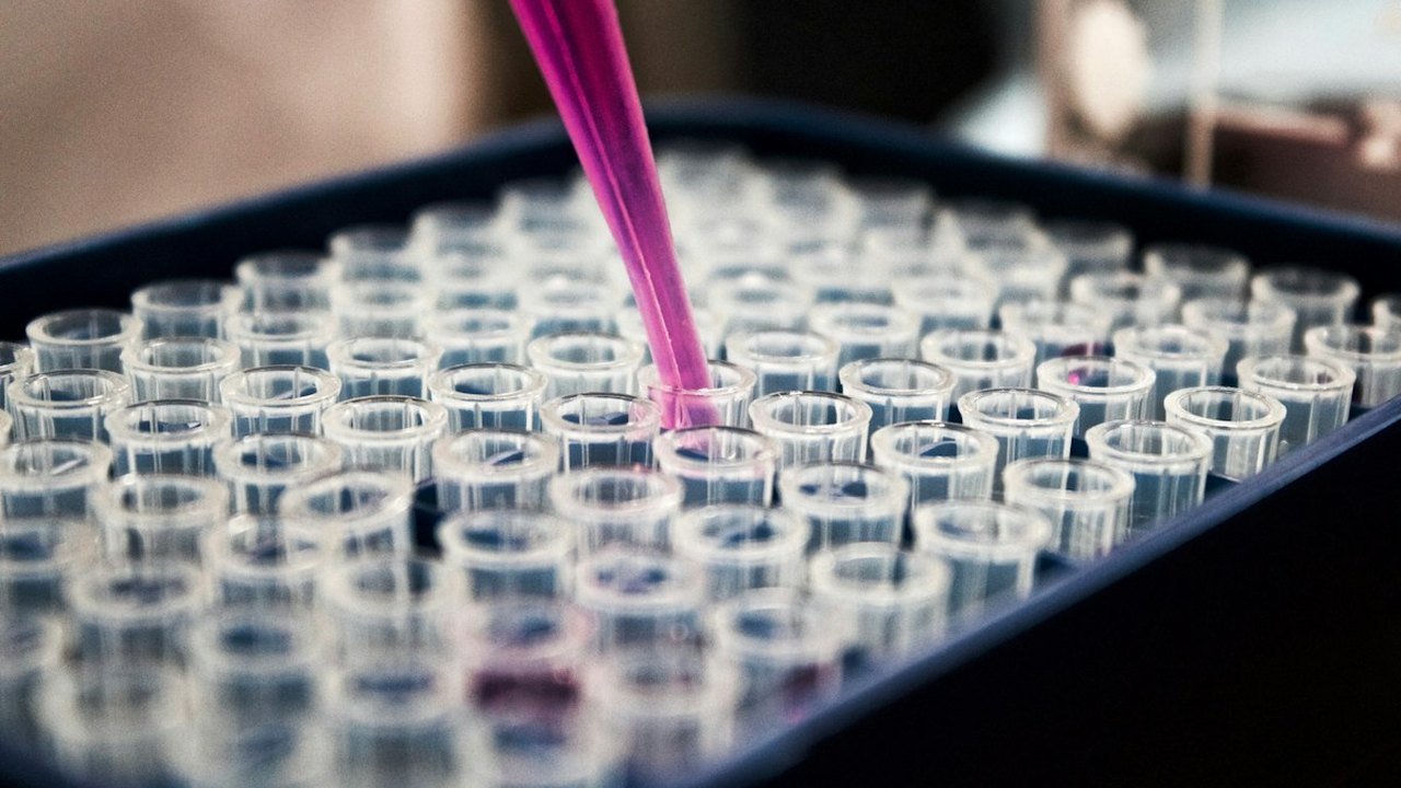 Glassware and equipment in a laboratory