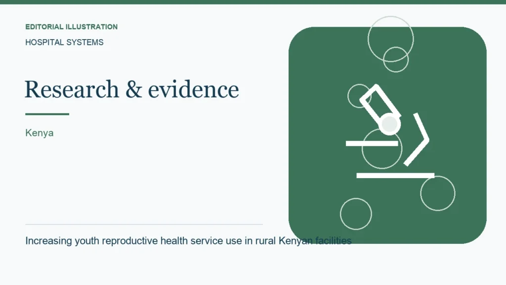 Editorial illustration: Increasing youth reproductive health service use in rural Kenyan facilities