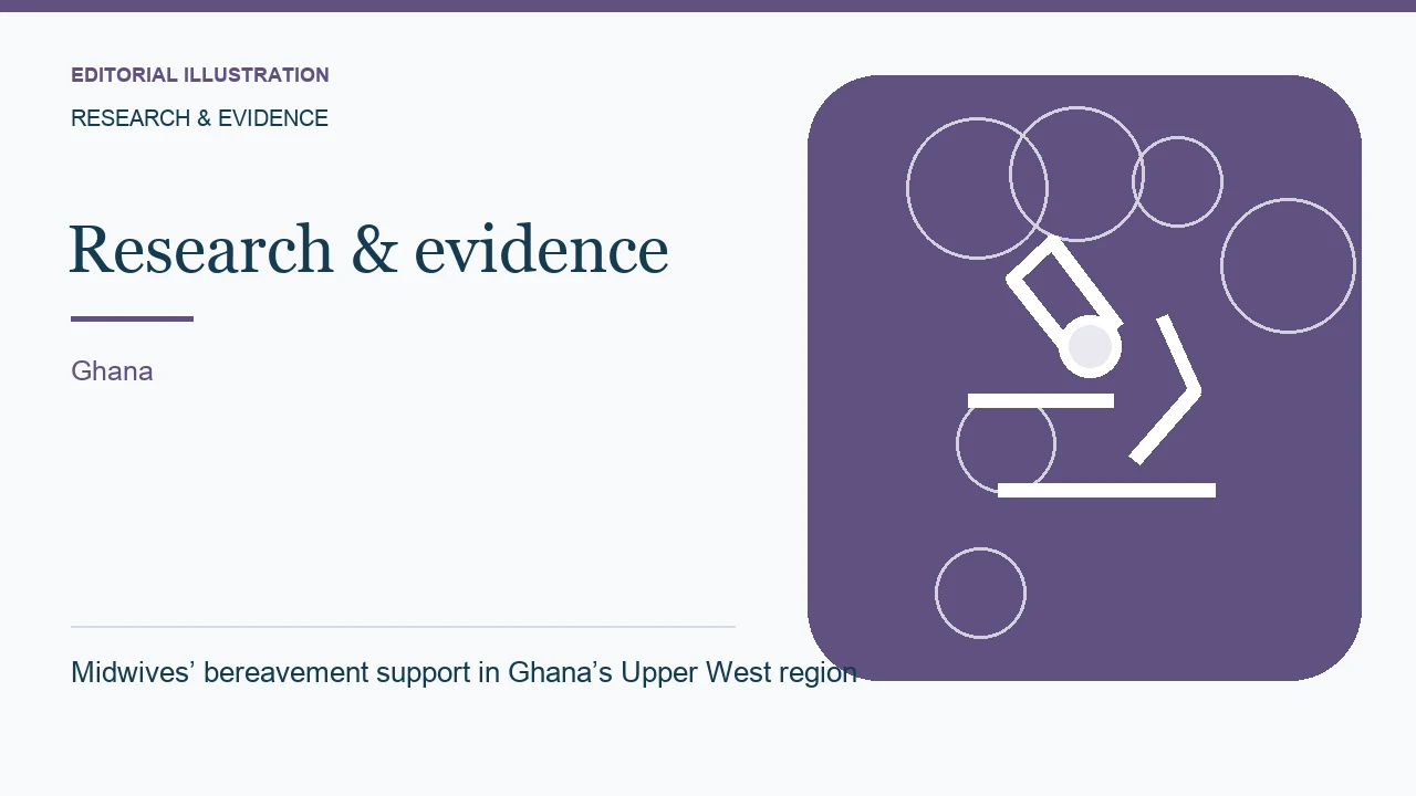 Editorial illustration: Midwives’ bereavement support in Ghana’s Upper West region