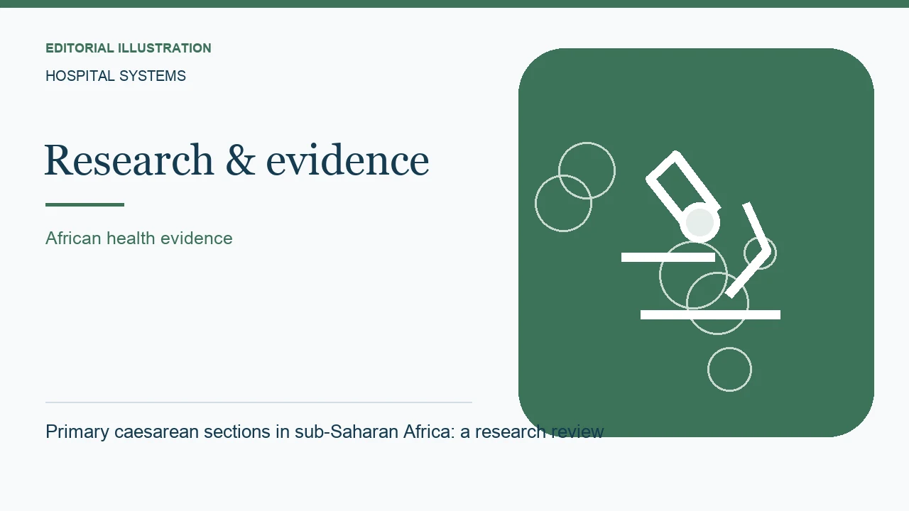 Editorial illustration: Primary caesarean sections in sub-Saharan Africa: a research review