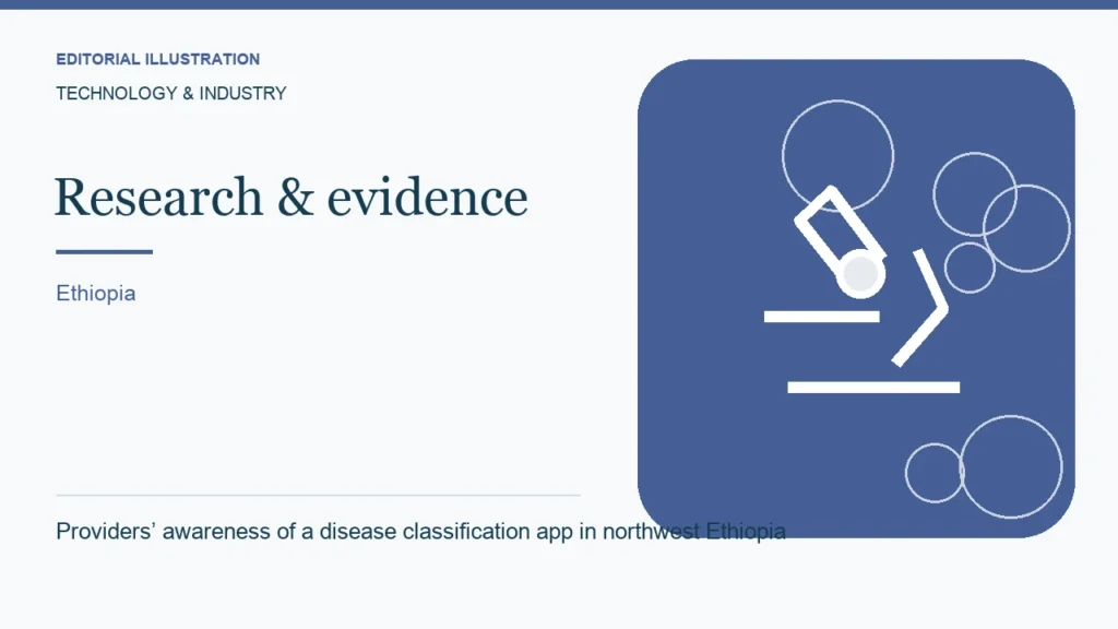 Editorial illustration: Providers’ awareness of a disease classification app in northwest Ethiopia