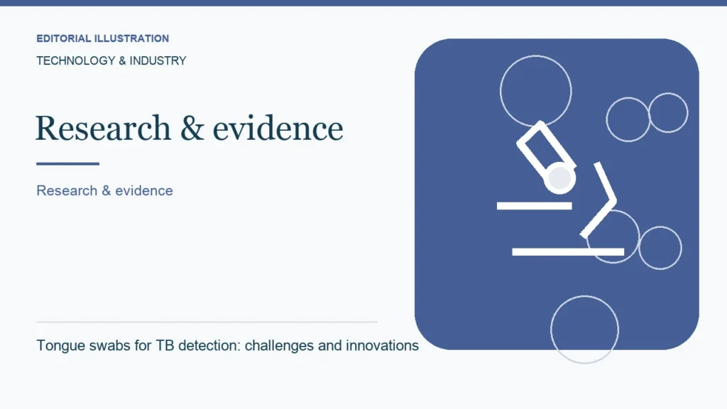 Editorial illustration: Tongue swabs for TB detection: challenges and innovations