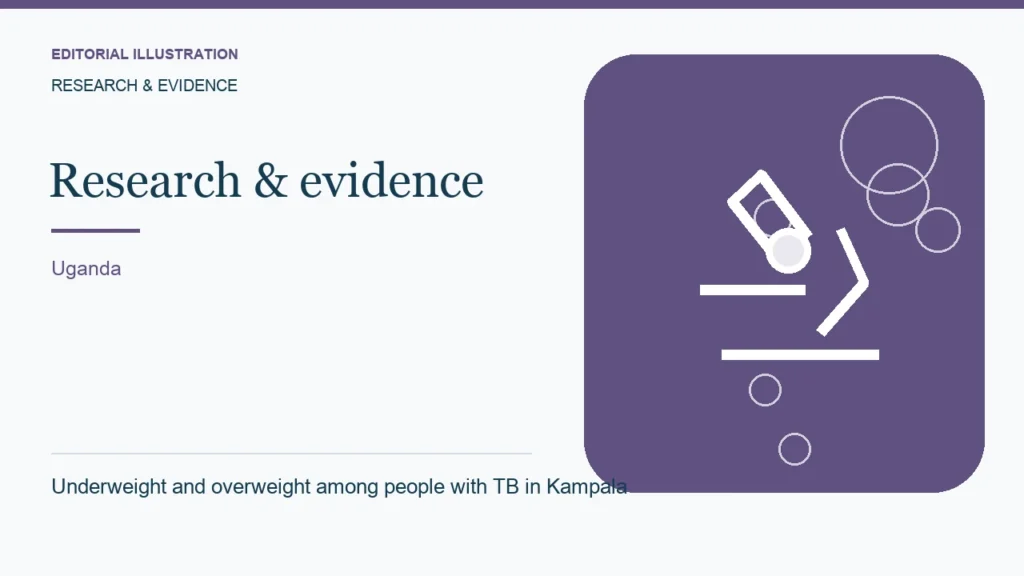 Editorial illustration: Underweight and overweight among people with TB in Kampala