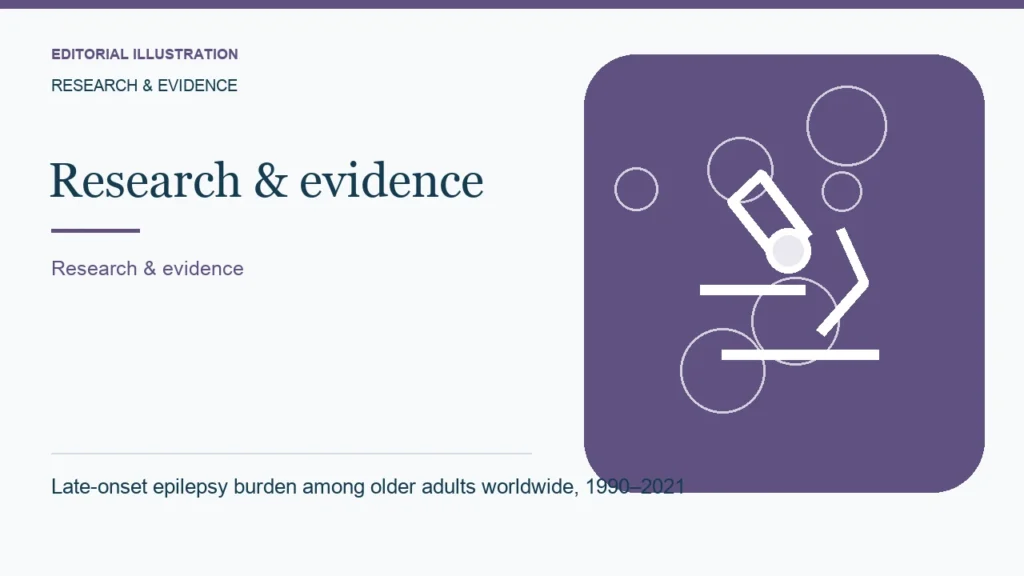 Editorial illustration: Late-onset epilepsy burden among older adults worldwide, 1990–2021