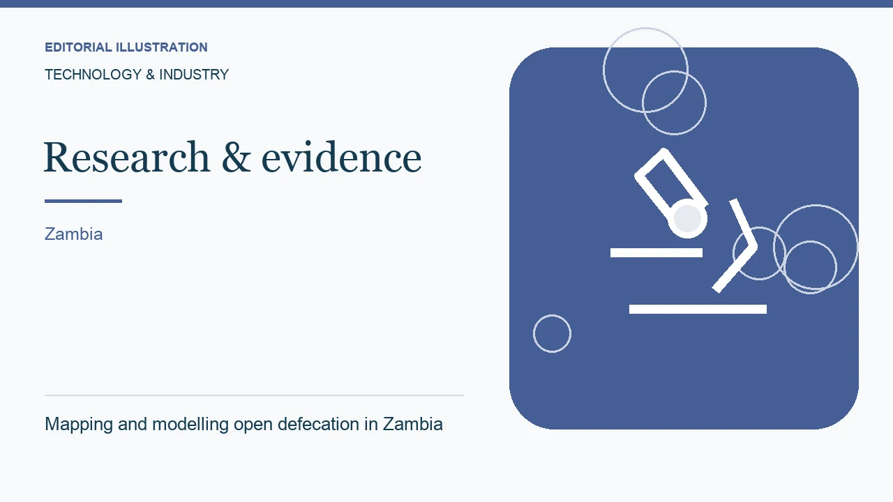 Editorial illustration: Mapping and modelling open defecation in Zambia