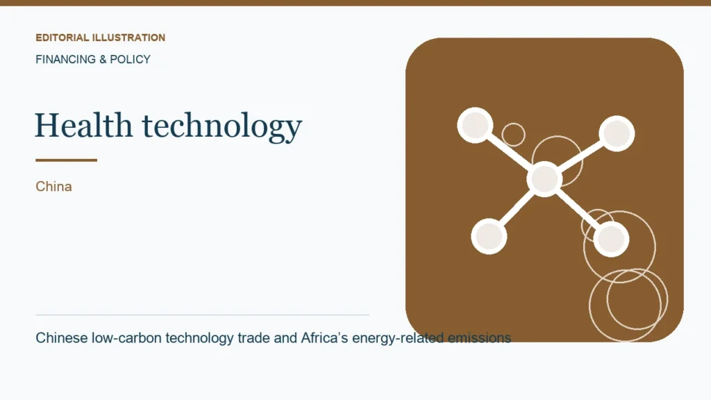 Editorial illustration: Chinese low-carbon technology trade and Africa’s energy-related emissions
