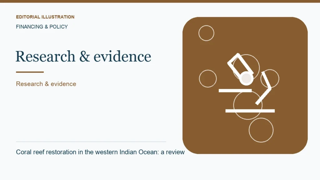 Editorial illustration: Coral reef restoration in the western Indian Ocean: a review