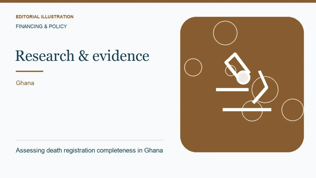 Editorial illustration: Assessing death registration completeness in Ghana