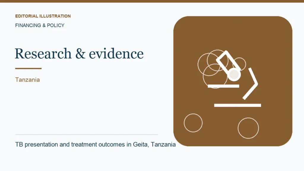 Editorial illustration: TB presentation and treatment outcomes in Geita, Tanzania