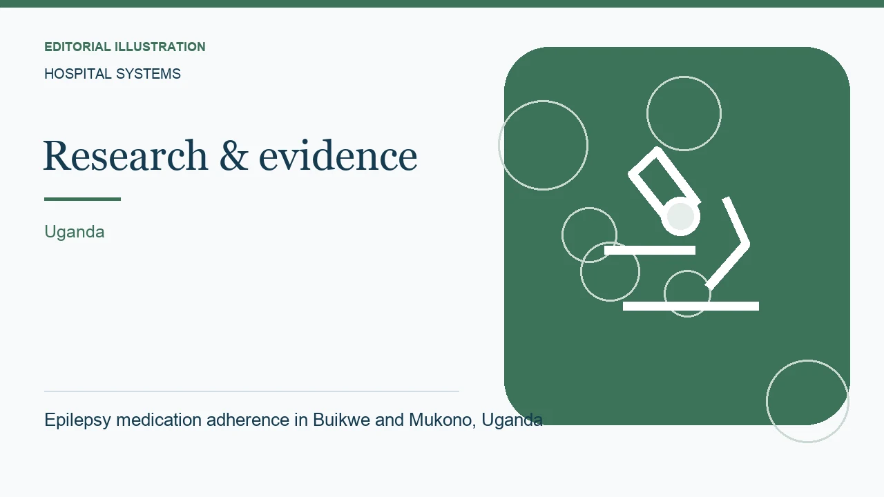 Editorial illustration: Epilepsy medication adherence in Buikwe and Mukono, Uganda