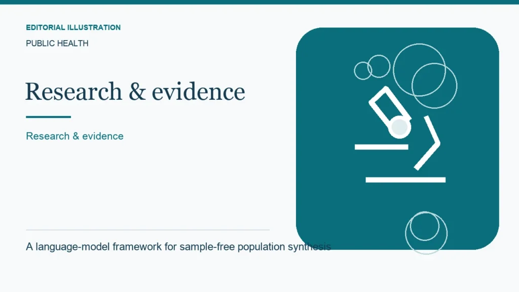 Editorial illustration: A language-model framework for sample-free population synthesis