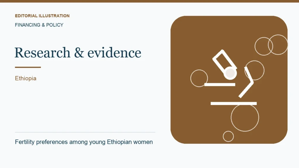 Editorial illustration: Fertility preferences among young Ethiopian women