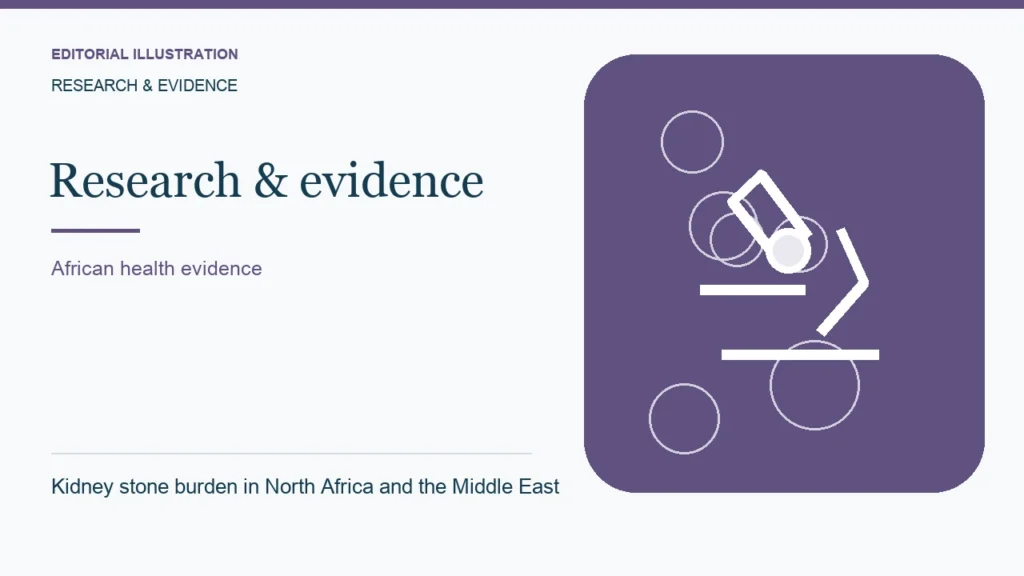 Editorial illustration: Kidney stone burden in North Africa and the Middle East