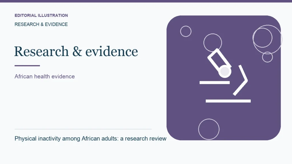 Editorial illustration: Physical inactivity among African adults: a research review