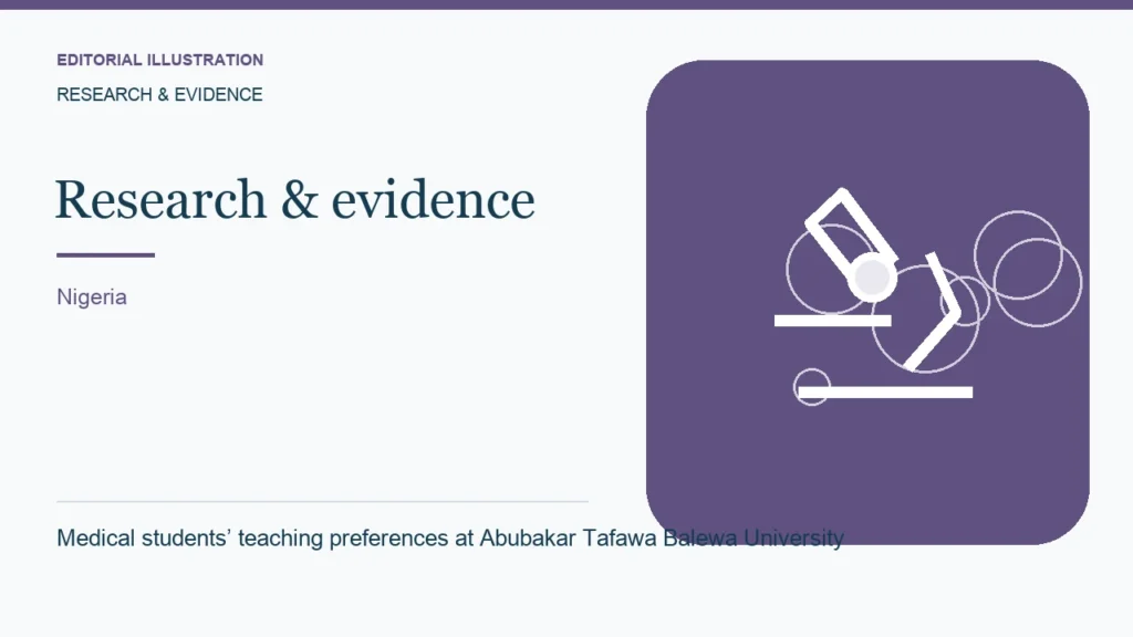 Editorial illustration: Medical students’ teaching preferences at Abubakar Tafawa Balewa University