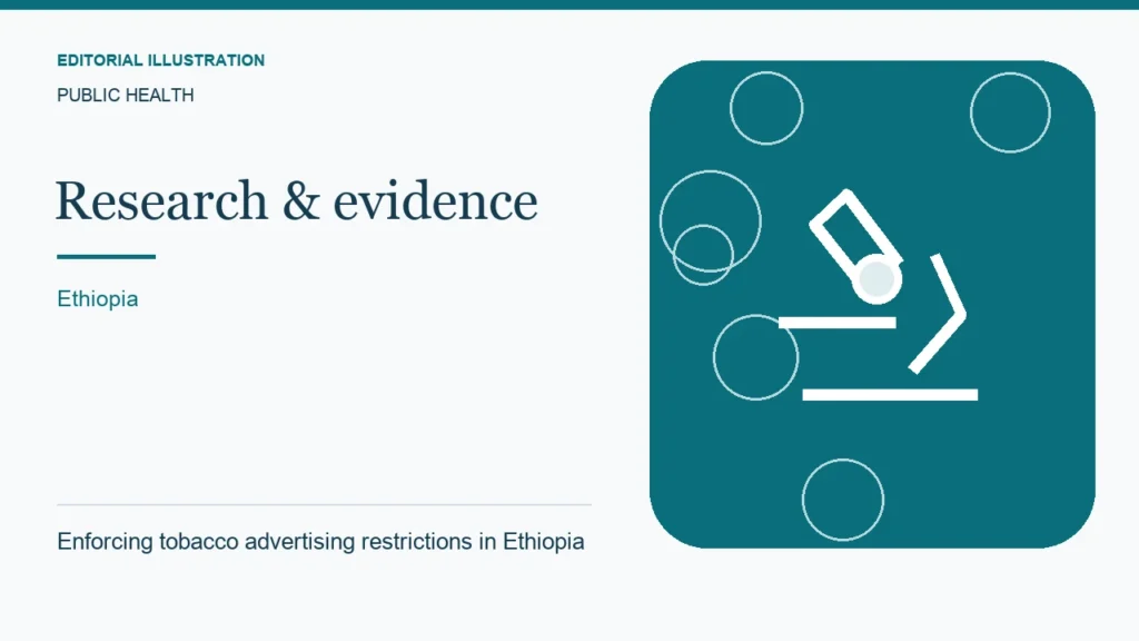 Editorial illustration: Enforcing tobacco advertising restrictions in Ethiopia