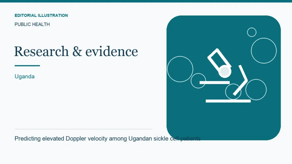 Editorial illustration: Predicting elevated Doppler velocity among Ugandan sickle cell patients