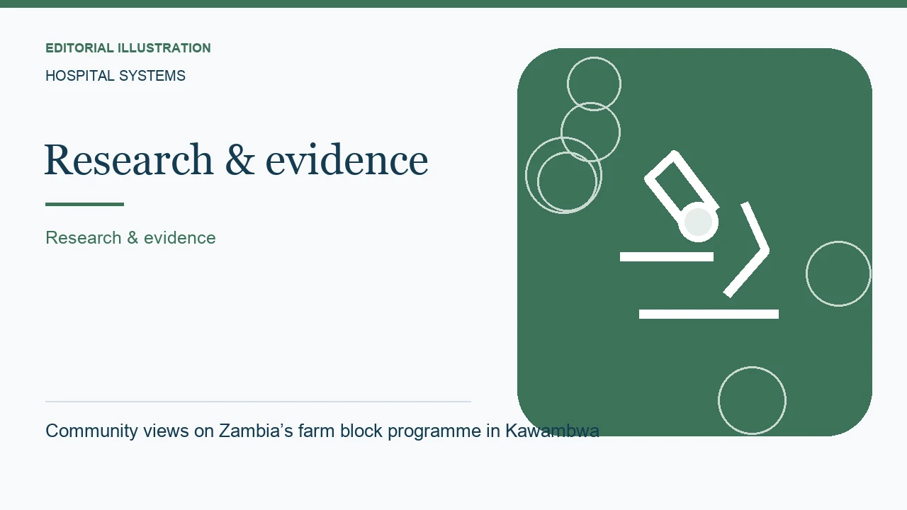 Editorial illustration: Community views on Zambia’s farm block programme in Kawambwa