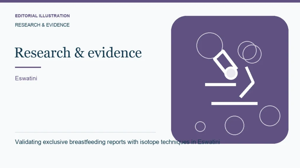 Editorial illustration: Validating exclusive breastfeeding reports with isotope techniques in Eswatini