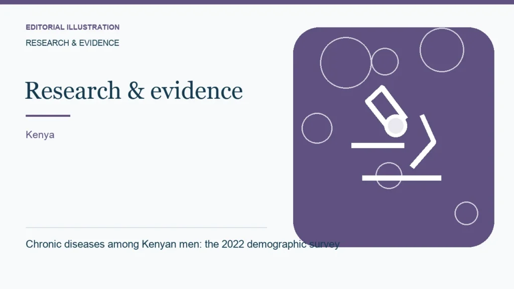 Editorial illustration: Chronic diseases among Kenyan men: the 2022 demographic survey