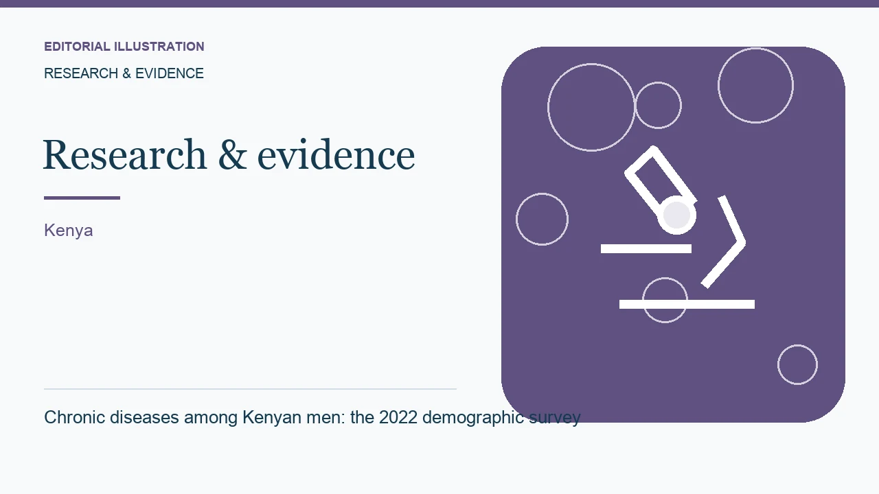 Editorial illustration: Chronic diseases among Kenyan men: the 2022 demographic survey